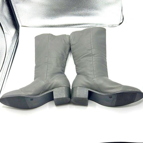 Bagatelle knee high gray color soft leather boots for women size 8.5 - Picture 7 of 8